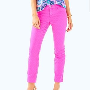 Lilly Pulitzer Textured Kelly Skinny Ankle Pant
